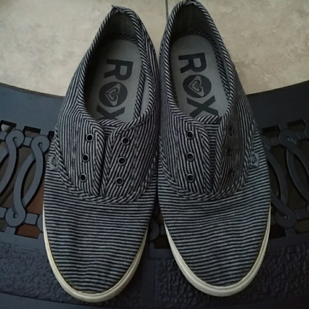 Roxy Grey Slip On Shoes